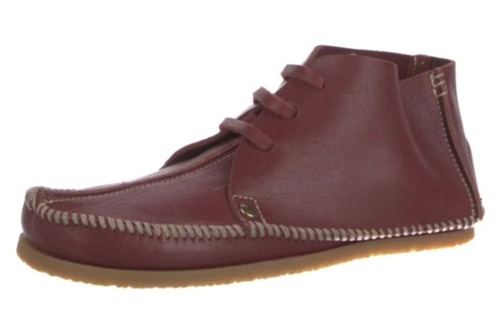 RE/DONE Womens Metal Oxford Shoes EU 37 US 7 Burgundy Leather NWOB